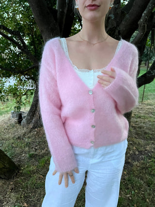 Mohair Neuletakki Alyssa