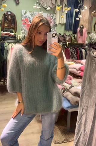 Mohairneule Olive