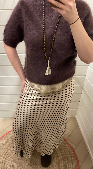 Satiinihame polkadot